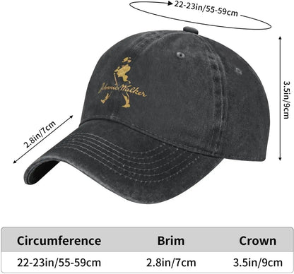 Isila Johnnie Music Washed Denim Baseball Cap