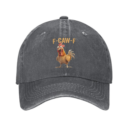 F Caw F Rooster Meme Trucker Baseball Cap