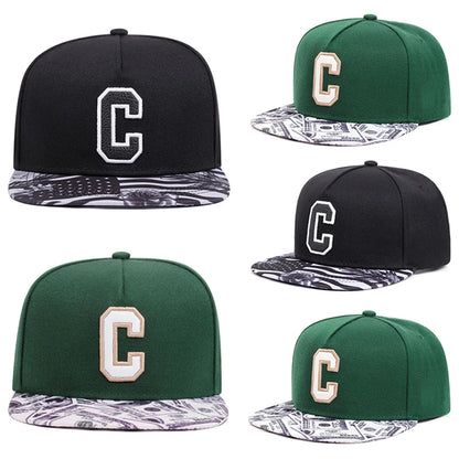 Creative C Letter Street Pop Snapback Cap