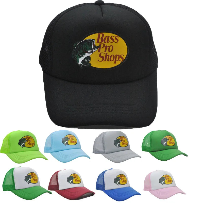 Unisex Letter Fish Embroidered Baseball Cap