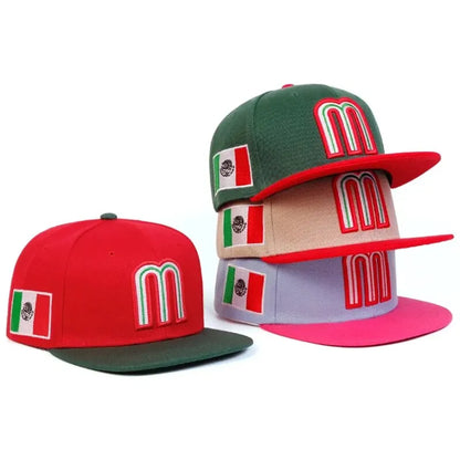 Unisex Simple Letter M Embroidery Hip-hop Hats Outdoor Adjustable