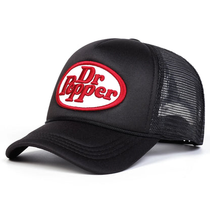 Unisex Dr Prpper Letter Embroidery Baseball Net Caps