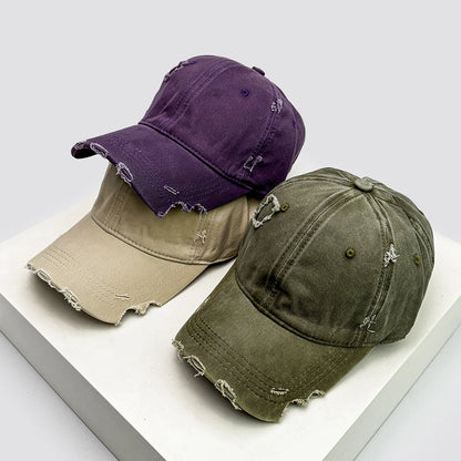 Unisex Notch Solid Baseball Cap