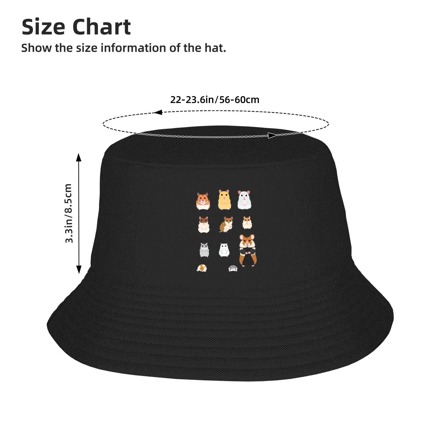 Syrian Hamster Breeds Cute Outdoor Fishing Bucket Hat