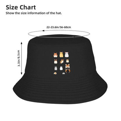 Syrian Hamster Breeds Cute Outdoor Fishing Bucket Hat