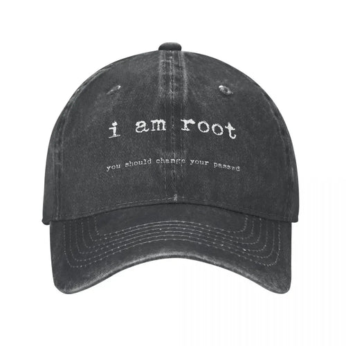 I Am Root Distressed Baseball Cap