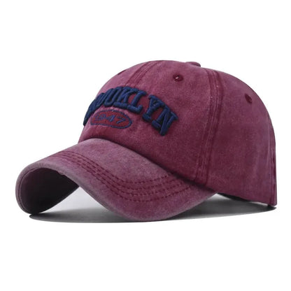 Brooklyn Embroidered Korean Hip Hop Baseball Cap