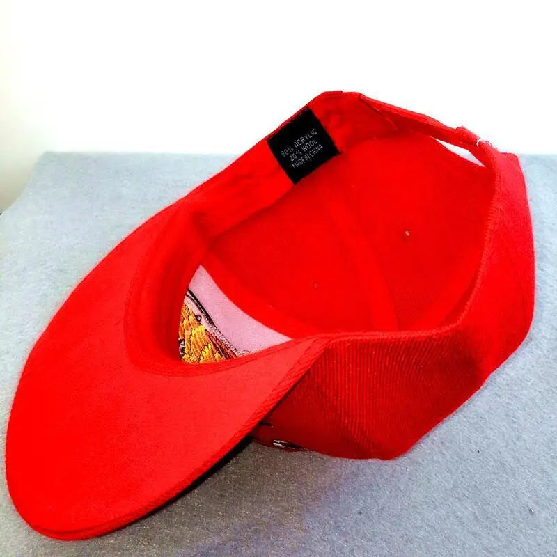 5 Panel 3D Animal Embroidery Snapback Cap