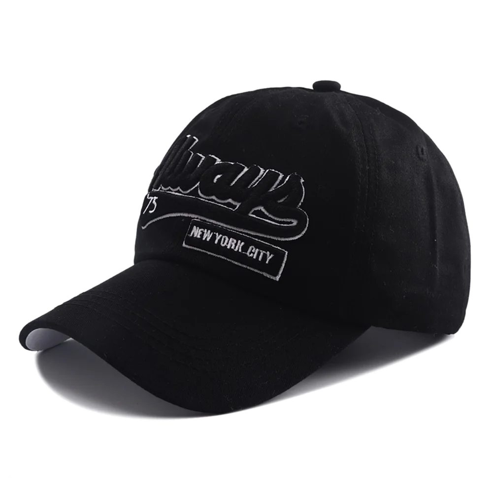 Korean Letter Embroidered Snapback Baseball Cap
