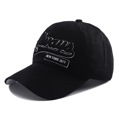 Korean Letter Embroidered Snapback Baseball Cap