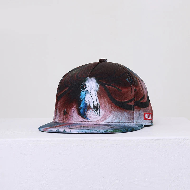 Unisex Graffiti Print Hip-Hop Cap
