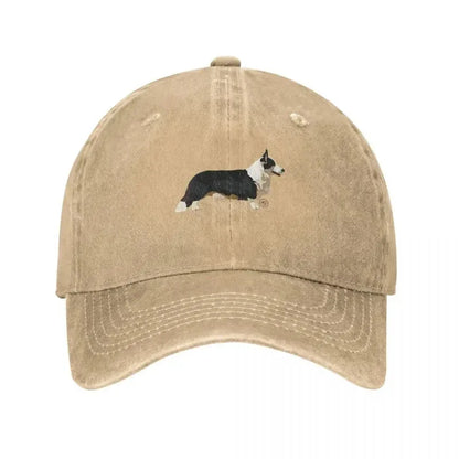 Cardigan Welsh Corgi Cotton Adjustable Baseball Cap