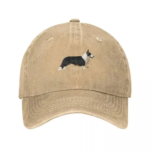 Cardigan Welsh Corgi Cotton Adjustable Baseball Cap