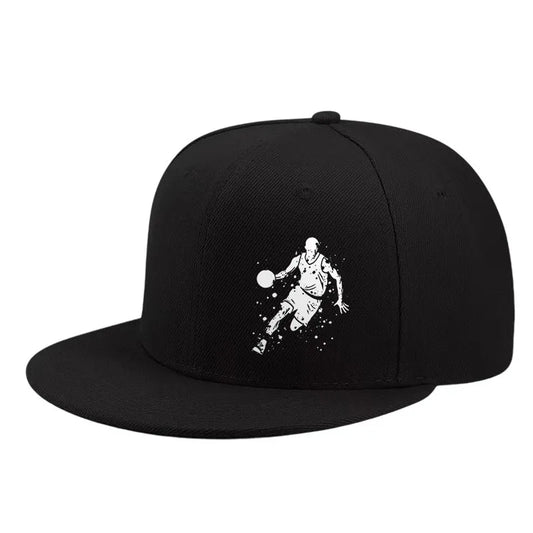 Basketball Dribble Graphic Street Snapback Cap