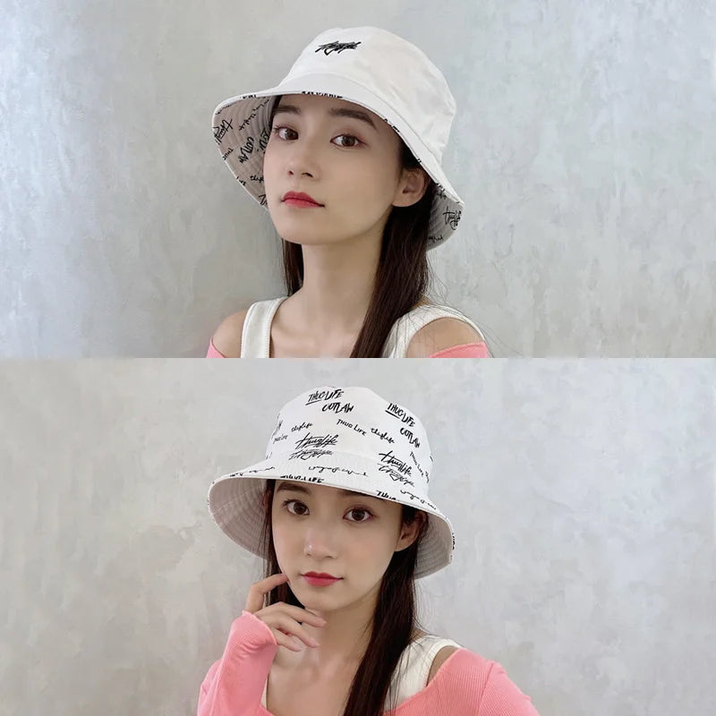 Unisex Reversible Big Head Bucket Hat