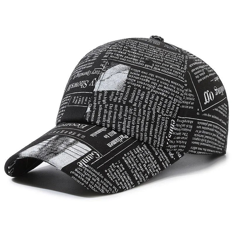 Graffiti Newspaper Baseball Cap