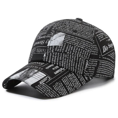 Graffiti Newspaper Baseball Cap