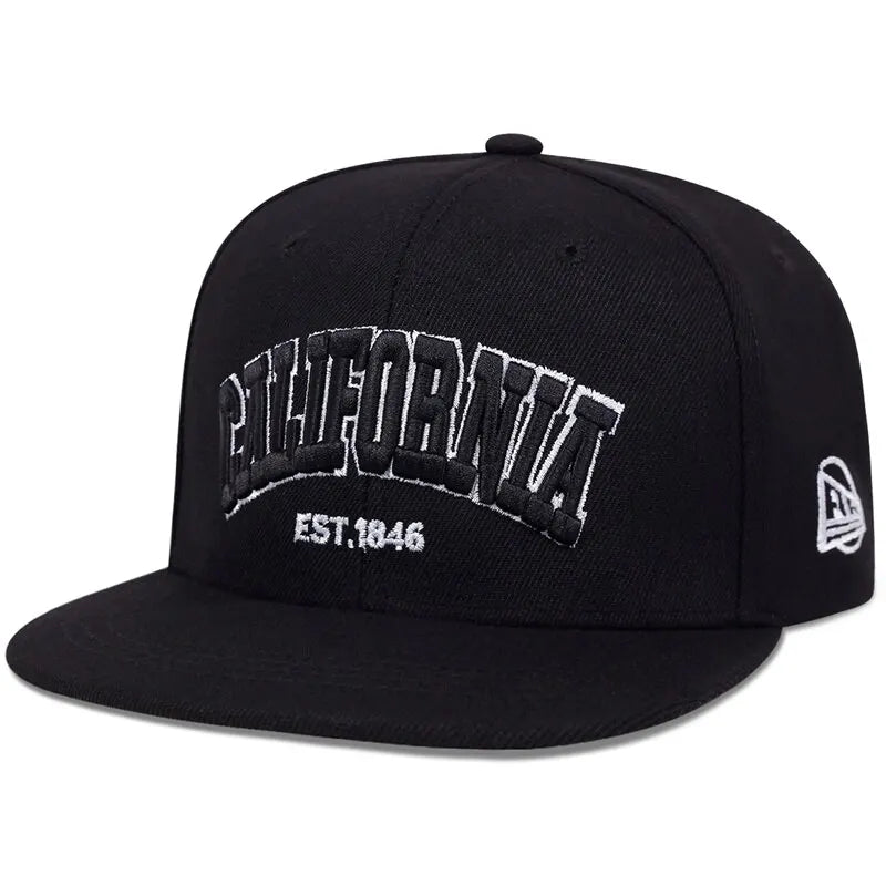 CA Letter Embroidery Outdoor Snapback Cap