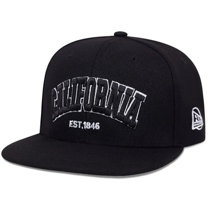 CA Letter Embroidery Outdoor Snapback Cap