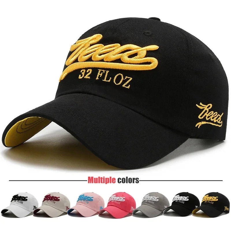 Letter 3D Embroidery Baseball Cap Unisex