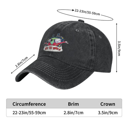 Deltarune TV Time Tenna Spamton Distressed Baseball Cap