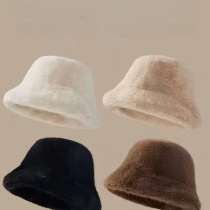 Plush Windproof Warm Winter Bucket Hat