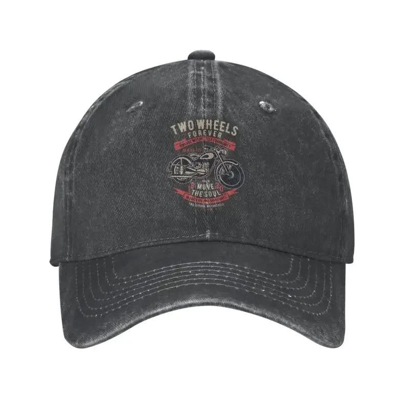 Vintage Cotton Motorcycle Community Adjustable Baseball Cap