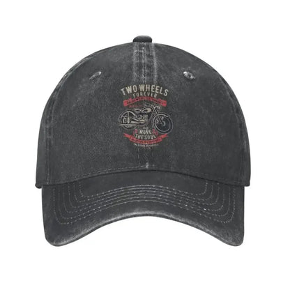 Vintage Cotton Motorcycle Community Adjustable Baseball Cap