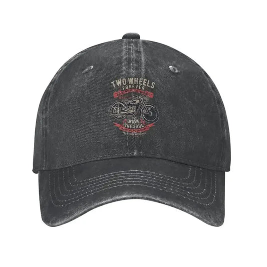 Vintage Cotton Motorcycle Community Adjustable Baseball Cap