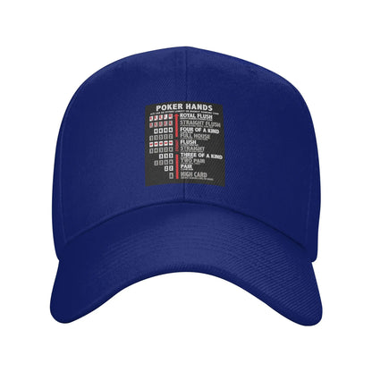 Poker Hands Streetwear Baseball Cap