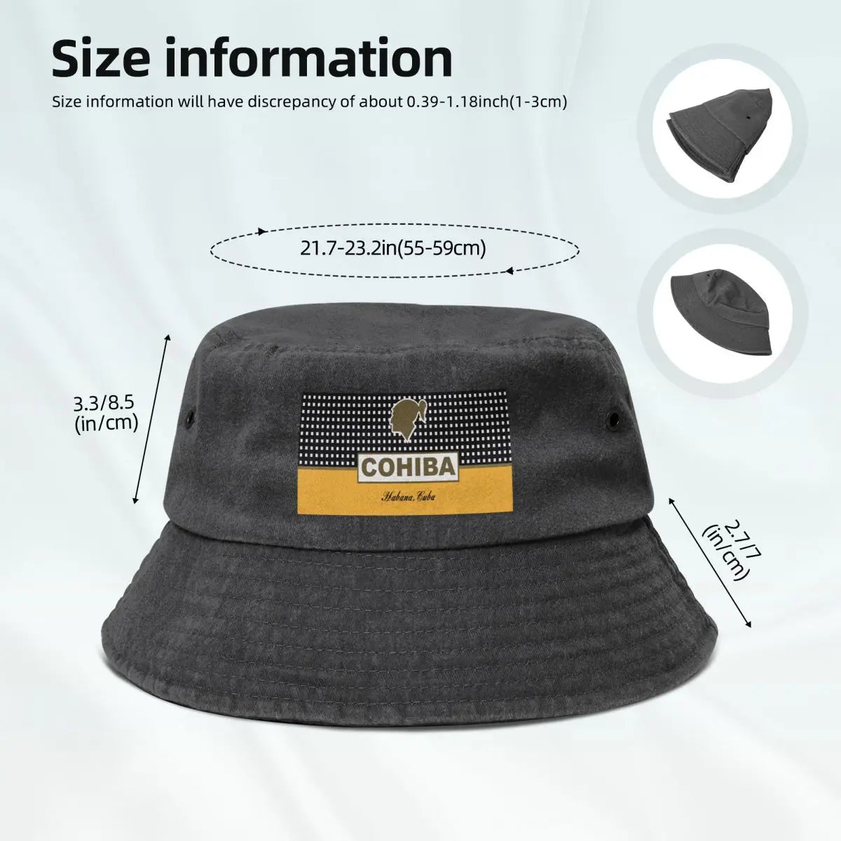 Cohiba Habana Yellow Art Horse Bucket Hat