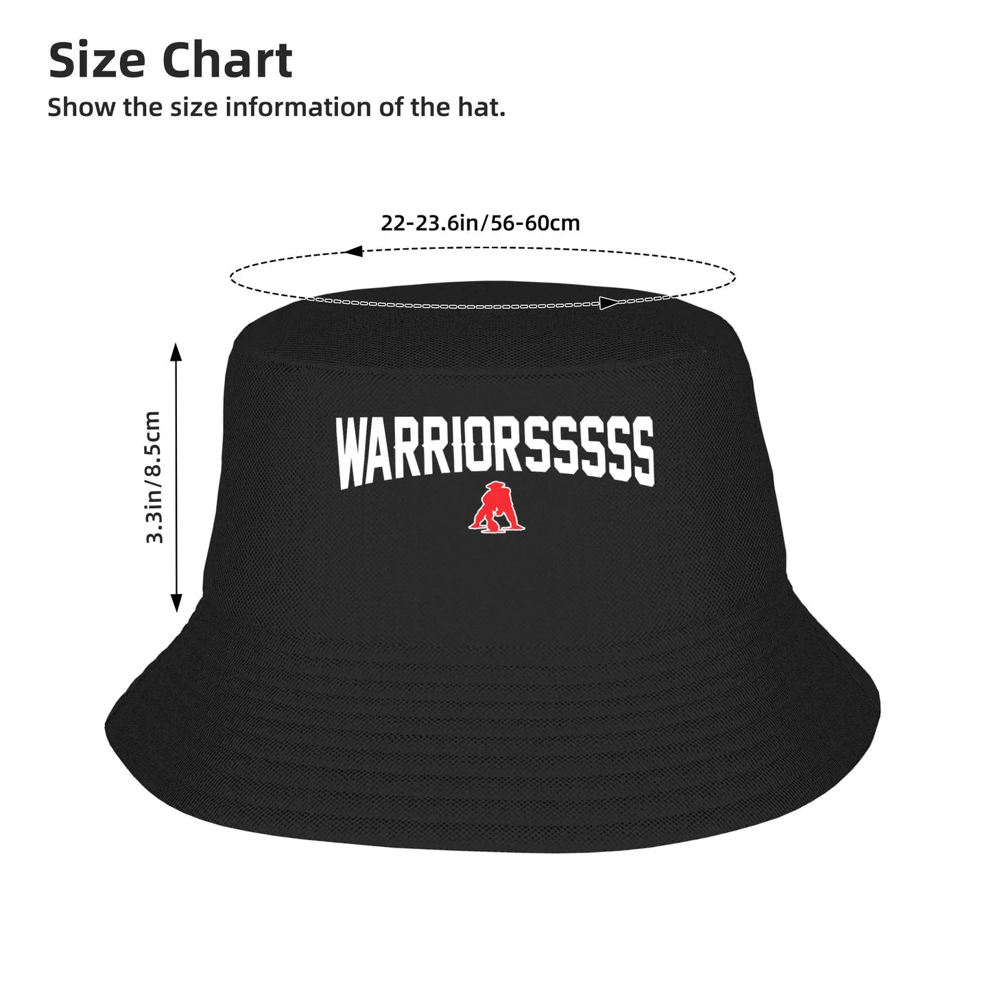 Warriors Patriots Retro Design Personality Fishing Bucket Hat
