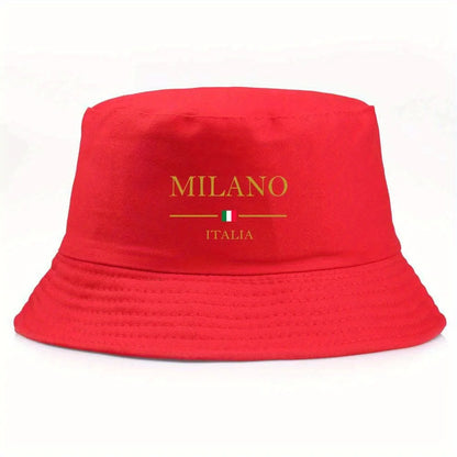 Unisex “MILANO” Printed Streetwear Fisherman Hat