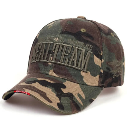 SEALTEAM Letter Embroidered Adjustable Baseball Cap
