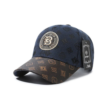 Letter Embroidered Breathable Face Slimming Baseball Cap