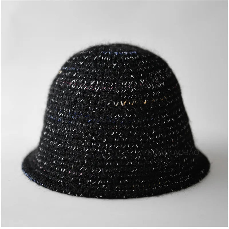 Knitted Wool Ear Protection Bucket Hat