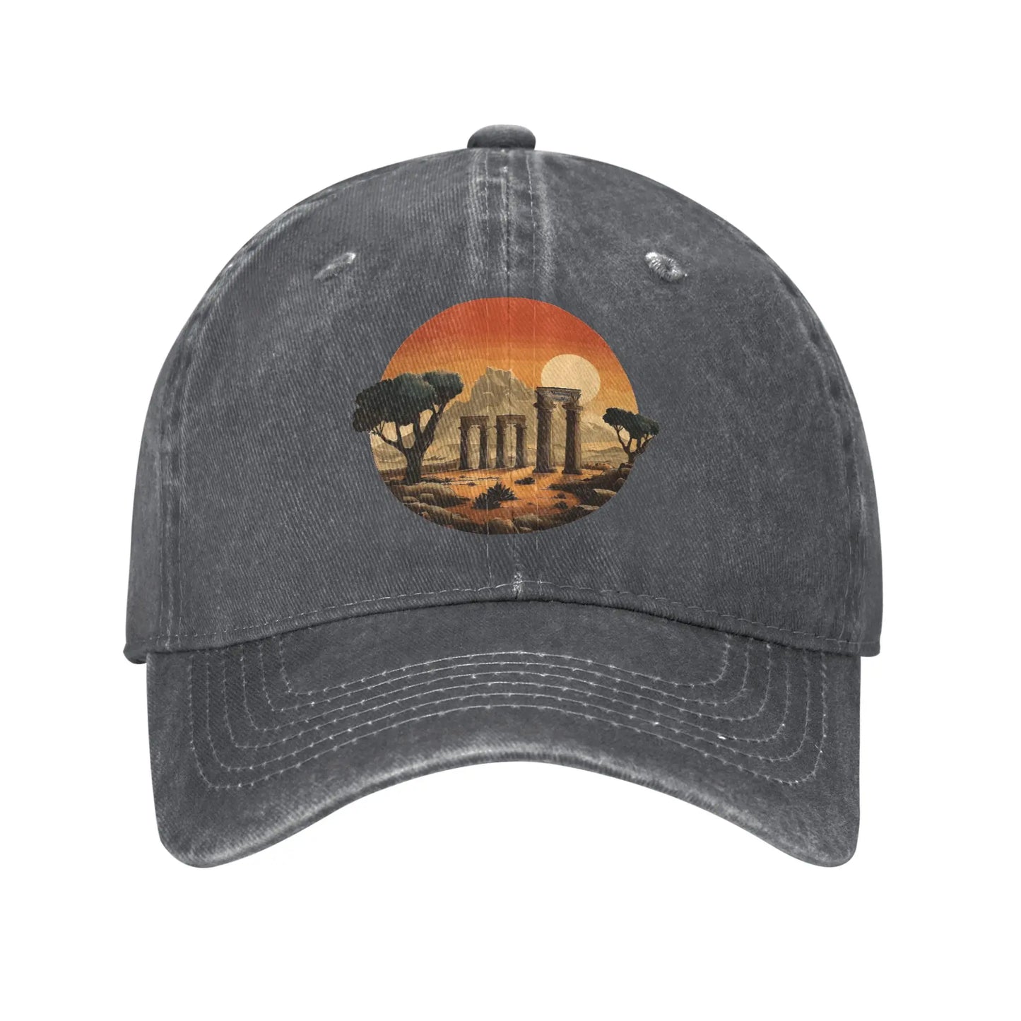 Iran Cultural Design Washed Y2K Baseball Cap
