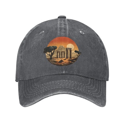 Iran Cultural Design Washed Y2K Baseball Cap