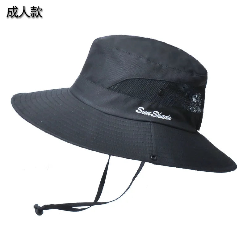 Summer Breathable Cotton Mesh Outdoor Bucket Hat