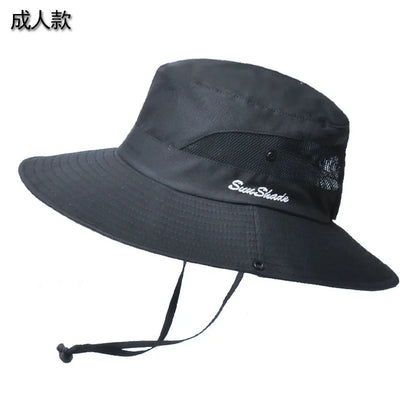 Summer Breathable Cotton Mesh Outdoor Bucket Hat