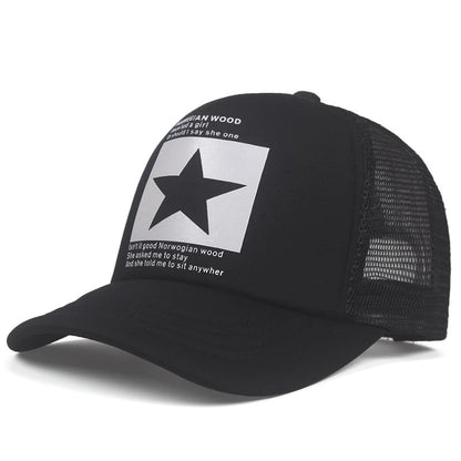 Pentagram Mesh Street Dance Baseball Cap