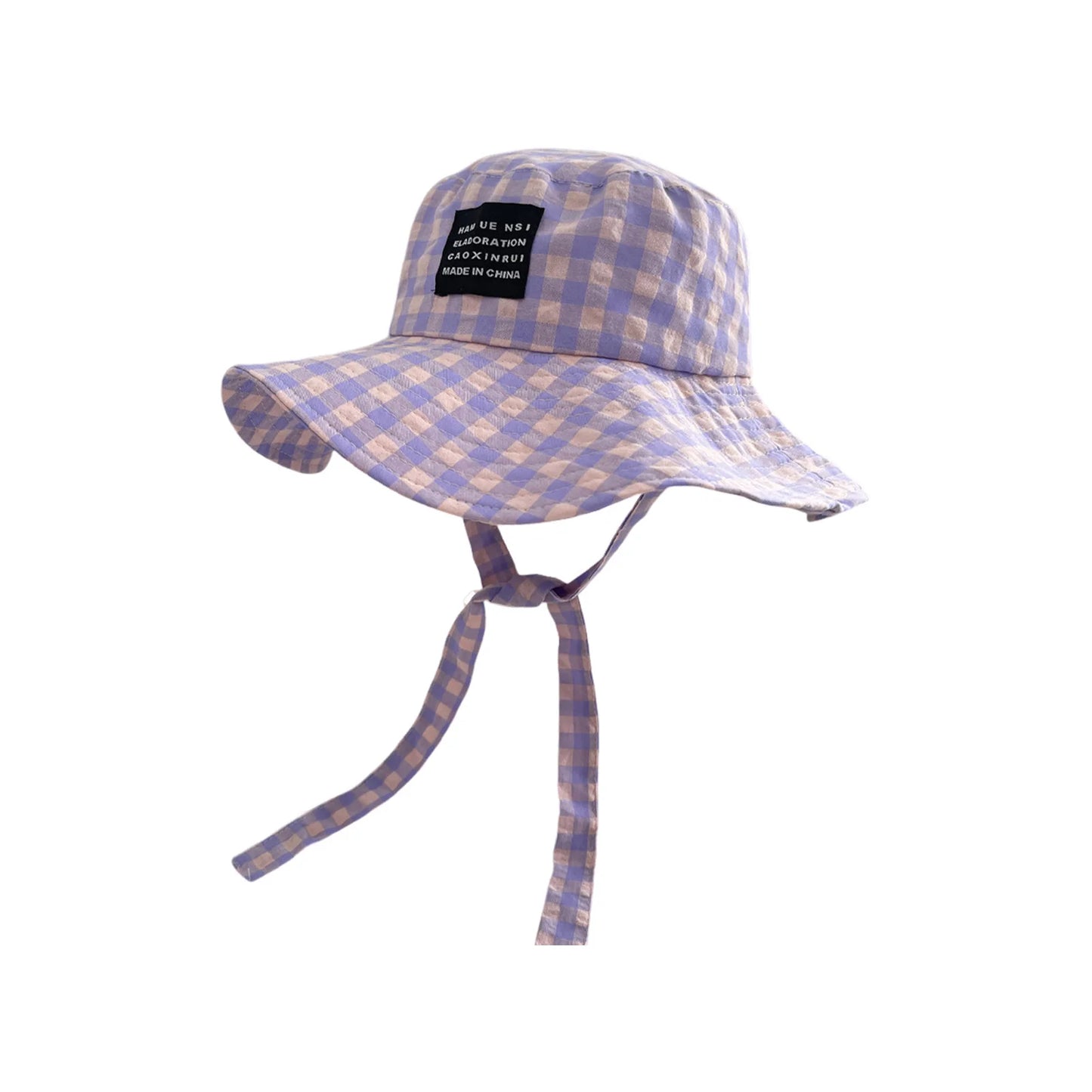 Breathable Grid Strap Summer Bucket Hat