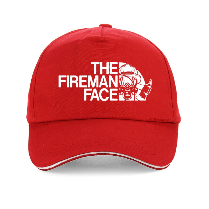 Funny Firefighter Face Adjustable Dad Baseball Cap
