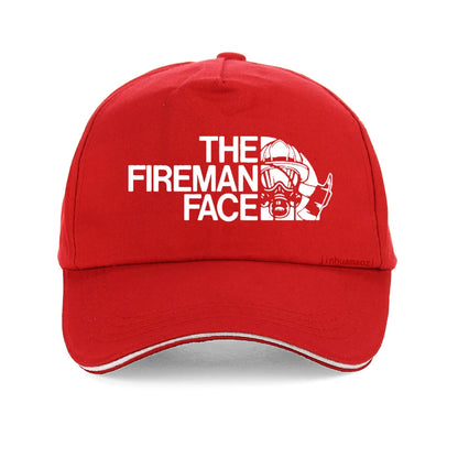 Funny Firefighter Face Adjustable Dad Baseball Cap