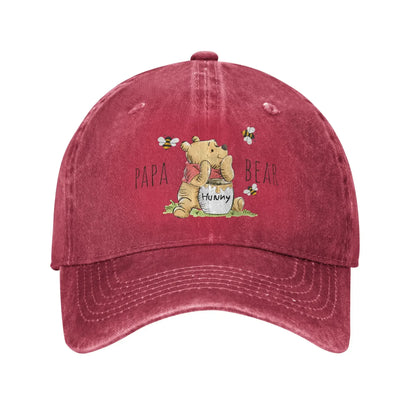 Winnie The Pooh Papa Vintage Distressed Baseball Cap