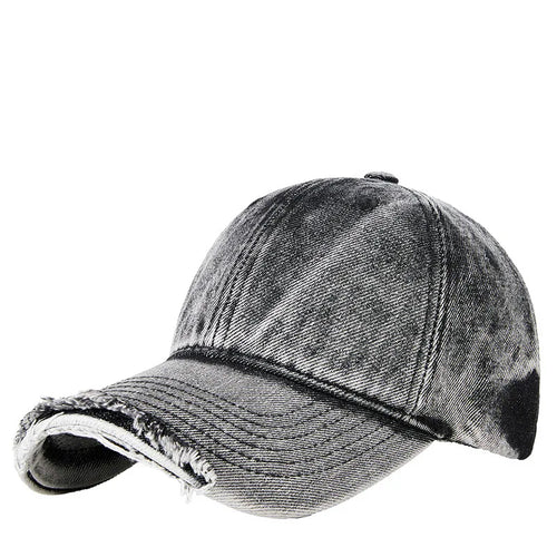 Vintage Washed Denim Hiphop Snapback Cap