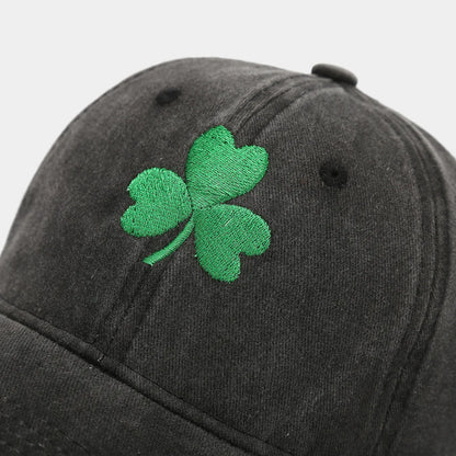Irish Green Clover Embroidered Baseball Cap