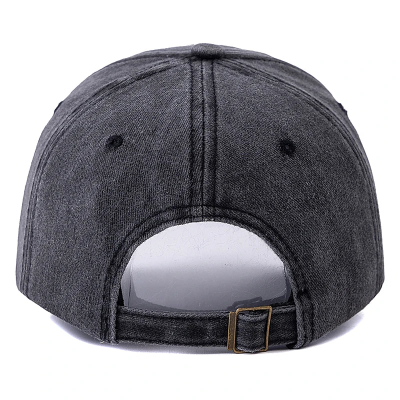 Washed Cotton Vintage Letter Dad Baseball Cap