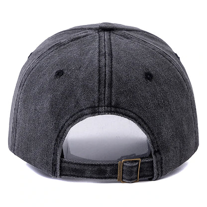 Washed Cotton Vintage Letter Dad Baseball Cap