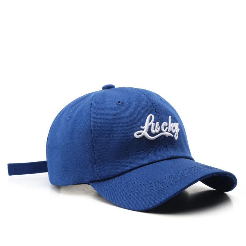 Lucky Embroidery Casual Baseball Cap